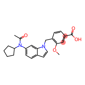 4-[6-(Cyclopentylacetylamino)-1H-indol-1-ylmethyl]-3-methoxybenzoic acid