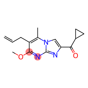 2-Cyclopropylcarbonyl-7-methoxy-5-methyl-6-(2-propenyl)imidazo[1,2-a]pyrimidine