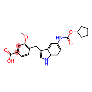 4-[5-Cyclopentyloxycarbonylamino-1H-indol-3-ylmethyl]-3-methoxybenzoic acid