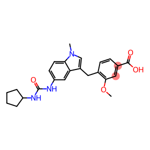 4-[5-(3-Cyclopentylureido)-1-methyl-1H-indol-3-ylmethyl]-3-methoxybenzoic acid