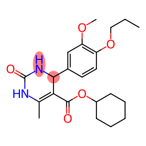 cyclohexyl 4-(3-methoxy-4-propoxyphenyl)-6-methyl-2-oxo-1,2,3,4-tetrahydro-5-pyrimidinecarboxylate