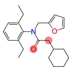 2-cyclohexyl-N-(2,6-diethylphenyl)-N-(2-furylmethyl)acetamide