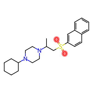 2-(4-cyclohexyl-1-piperazinyl)propyl 2-naphthyl sulfone