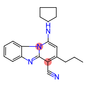 1-(cyclopentylamino)-3-propylpyrido[1,2-a]benzimidazole-4-carbonitrile