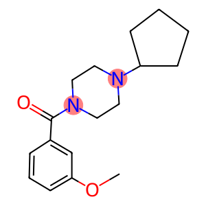 1-cyclopentyl-4-(3-methoxybenzoyl)piperazine