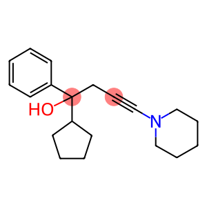 1-cyclopentyl-1-phenyl-4-(1-piperidinyl)-3-butyn-1-ol