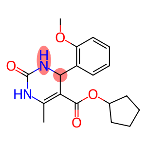 cyclopentyl 4-(2-methoxyphenyl)-6-methyl-2-oxo-1,2,3,4-tetrahydro-5-pyrimidinecarboxylate