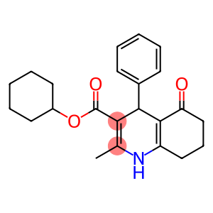 cyclohexyl 2-methyl-5-oxo-4-phenyl-1,4,5,6,7,8-hexahydro-3-quinolinecarboxylate