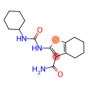 2-{[(cyclohexylamino)carbonyl]amino}-4,5,6,7-tetrahydro-1-benzothiophene-3-carboxamide