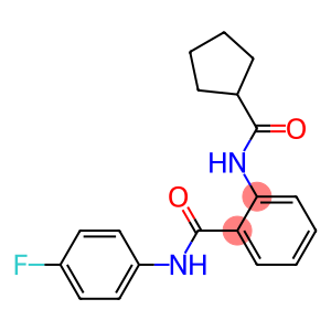 2-[(cyclopentylcarbonyl)amino]-N-(4-fluorophenyl)benzamide