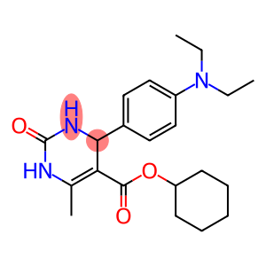 cyclohexyl 4-[4-(diethylamino)phenyl]-6-methyl-2-oxo-1,2,3,4-tetrahydro-5-pyrimidinecarboxylate