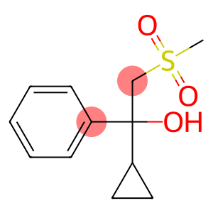 1-cyclopropyl-2-(methylsulfonyl)-1-phenylethanol