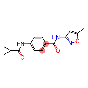 4-[(cyclopropylcarbonyl)amino]-N-(5-methyl-3-isoxazolyl)benzamide