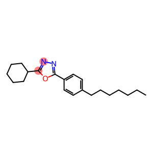 2-cyclohexyl-5-(4-heptylphenyl)-1,3,4-oxadiazole