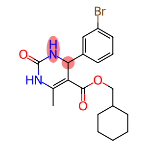 cyclohexylmethyl 4-(3-bromophenyl)-6-methyl-2-oxo-1,2,3,4-tetrahydro-5-pyrimidinecarboxylate