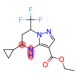 5-Cyclopropyl-7-trifluoromethyl-4,5,6,7-tetrahydro-pyrazolo[1,5-a]pyrimidine-3-carboxylicacidethylester