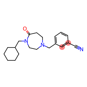 3-([4-(CYCLOHEXYLMETHYL)-5-OXO-1,4-DIAZEPAN-1-YL]METHYL)BENZONITRILE