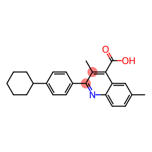 2-(4-cyclohexylphenyl)-3,6-dimethyl-4-quinolinecarboxylic acid