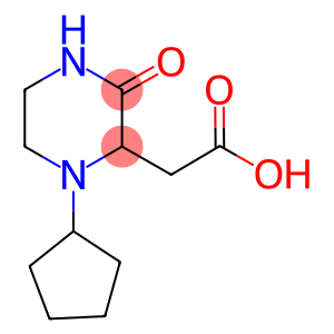 (1-cyclopentyl-3-oxo-2-piperazinyl)acetic acid