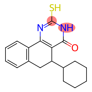 5-cyclohexyl-2-sulfanyl-5,6-dihydrobenzo[h]quinazolin-4(3H)-one