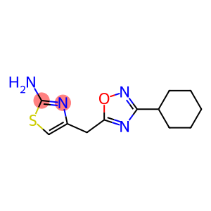 4-[(3-cyclohexyl-1,2,4-oxadiazol-5-yl)methyl]-1,3-thiazol-2-amine