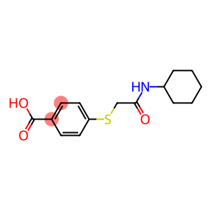 4-{[(cyclohexylcarbamoyl)methyl]sulfanyl}benzoic acid