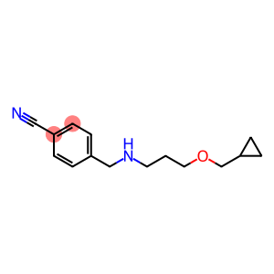 4-({[3-(cyclopropylmethoxy)propyl]amino}methyl)benzonitrile