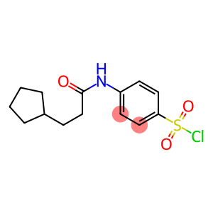 4-(3-cyclopentylpropanamido)benzene-1-sulfonyl chloride