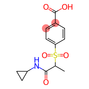 4-{[1-(cyclopropylcarbamoyl)ethane]sulfonyl}benzoic acid