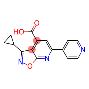 3-cyclopropyl-6-pyridin-4-ylisoxazolo[5,4-b]pyridine-4-carboxylic acid