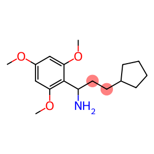 3-cyclopentyl-1-(2,4,6-trimethoxyphenyl)propan-1-amine