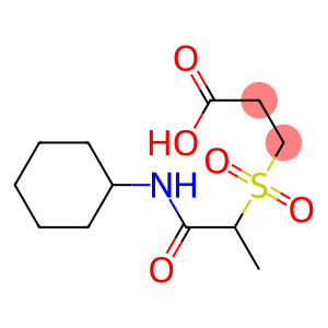 3-{[1-(cyclohexylcarbamoyl)ethane]sulfonyl}propanoic acid