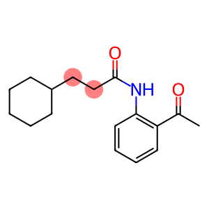 3-cyclohexyl-N-(2-acetylphenyl)propanamide