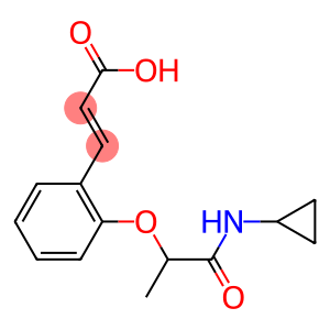 3-{2-[1-(cyclopropylcarbamoyl)ethoxy]phenyl}prop-2-enoic acid