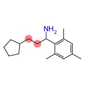 3-cyclopentyl-1-(2,4,6-trimethylphenyl)propan-1-amine