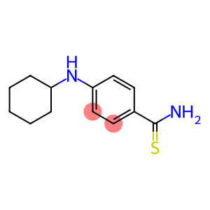 4-(cyclohexylamino)benzene-1-carbothioamide