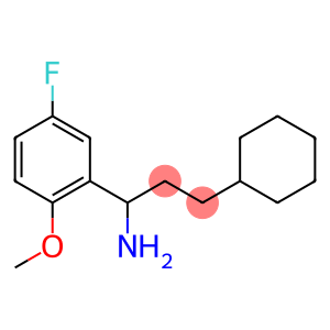 3-cyclohexyl-1-(5-fluoro-2-methoxyphenyl)propan-1-amine