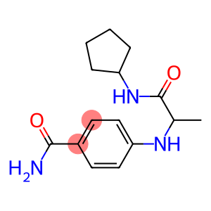 4-{[1-(cyclopentylcarbamoyl)ethyl]amino}benzamide