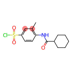 4-cyclohexaneamido-3-methylbenzene-1-sulfonyl chloride