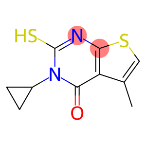 3-cyclopropyl-2-mercapto-5-methylthieno[2,3-d]pyrimidin-4(3H)-one