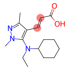 3-{5-[cyclohexyl(ethyl)amino]-1,3-dimethyl-1H-pyrazol-4-yl}prop-2-enoic acid