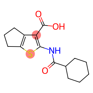 2-[(CYCLOHEXYLCARBONYL)AMINO]-5,6-DIHYDRO-4H-CYCLOPENTA[B]THIOPHENE-3-CARBOXYLIC ACID