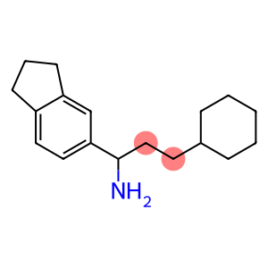 3-cyclohexyl-1-(2,3-dihydro-1H-inden-5-yl)propan-1-amine