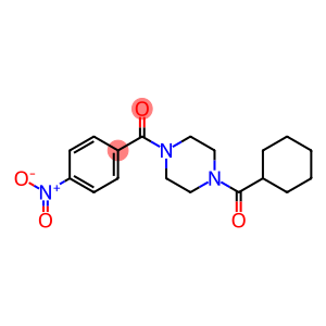 [4-(cyclohexylcarbonyl)piperazino](4-nitrophenyl)methanone