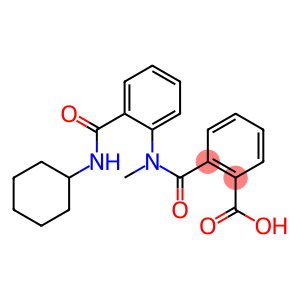 2-{[2-[(cyclohexylamino)carbonyl](methyl)anilino]carbonyl}benzoic acid