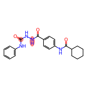 2-{4-[(cyclohexylcarbonyl)amino]benzoyl}-N-phenyl-1-hydrazinecarboxamide