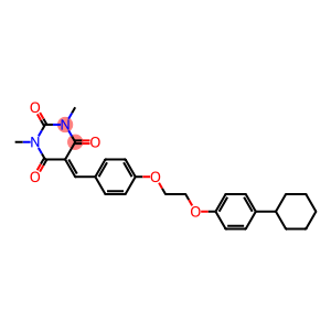 5-({4-[2-(4-cyclohexylphenoxy)ethoxy]phenyl}methylene)-1,3-dimethyl-2,4,6(1H,3H,5H)-pyrimidinetrione