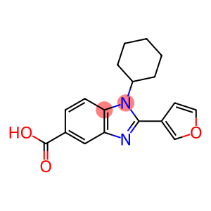 1-cyclohexyl-2-(furan-3-yl)-1H-benzo[d]imidazole-5-carboxylic acid