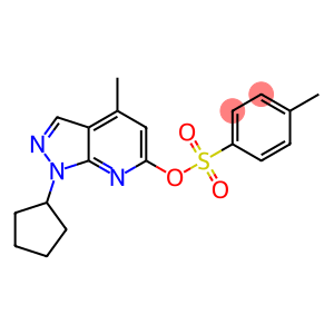 1-CYCLOPENTYL-4-METHYL-1H-PYRAZOLO[3,4-B]PYRIDIN-6-YL 4-METHYLBENZENESULFONATE