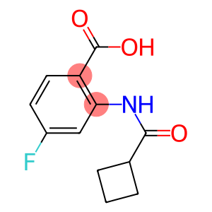 2-[(cyclobutylcarbonyl)amino]-4-fluorobenzoic acid